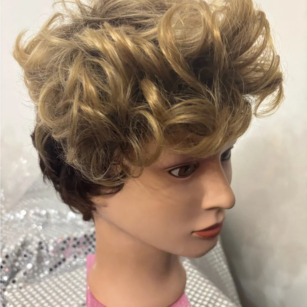 Stylish Blonde and Brown Wig - Picture 5 of 5